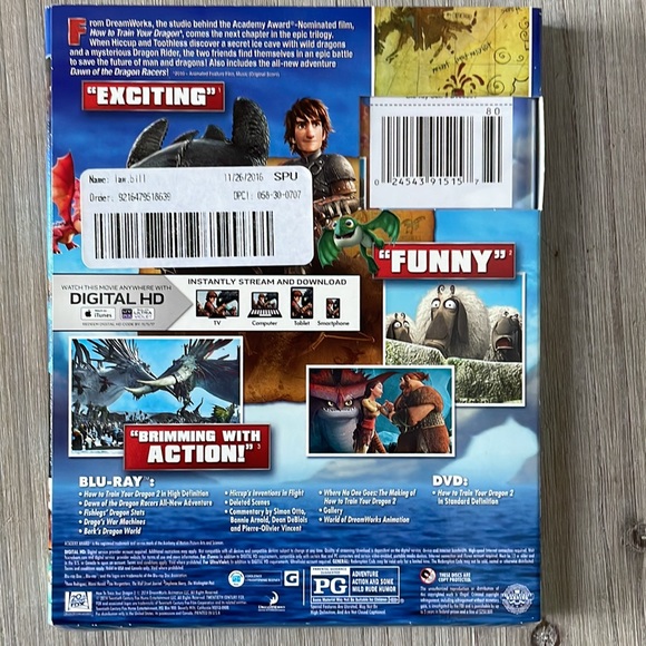 NEW How to Train your Dragon 2 and Dragons Holiday DVDs - Picture 4 of 6